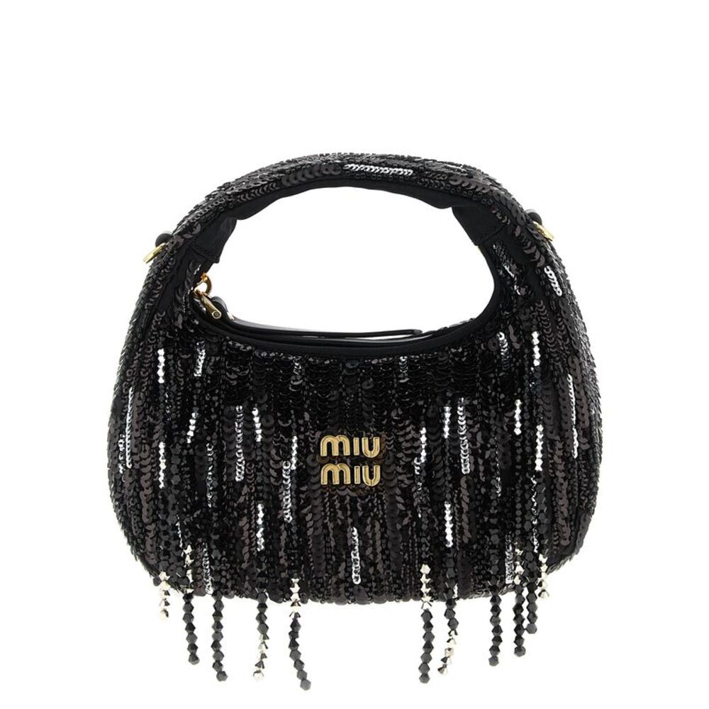 Miu Miu Black Polyester Women's Handbag
